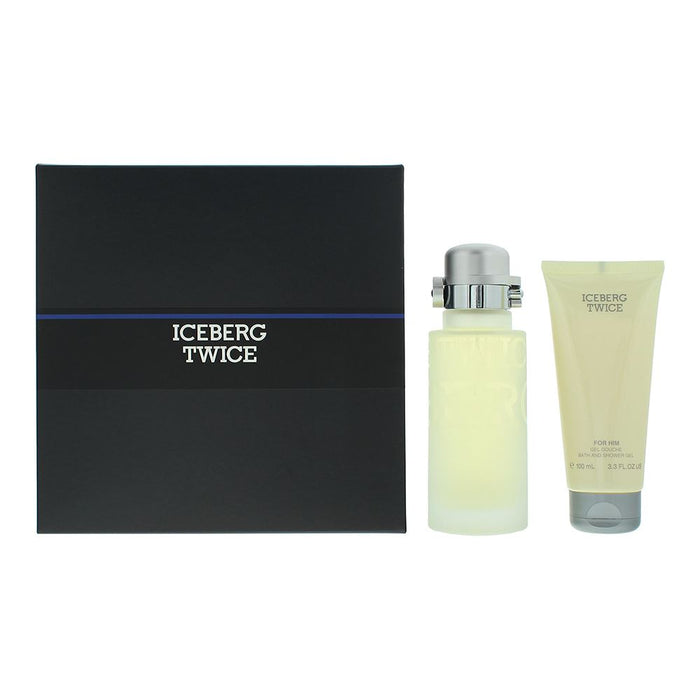 Iceberg Twice 2 Piece Gift Set: EDT 125ml - BathShower Gel 100ml Men Spray