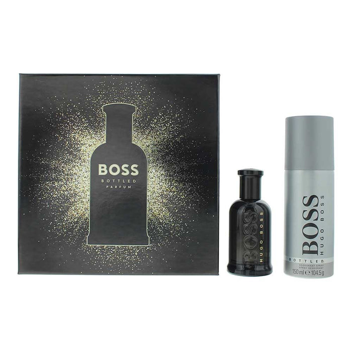 Hugo Boss Bottled 2 Piece Gift Set: EDP 50ml - Deodorant Spray 150ml For Men