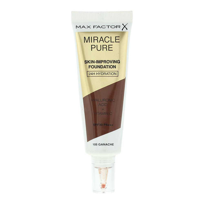 Max Factor Miracle Pure 105 Ganache Foundation 30ml for Women