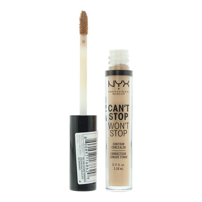 NYX Can't Stop Won't Stop 24H Medium Olive Concealer 3.5ml For Women