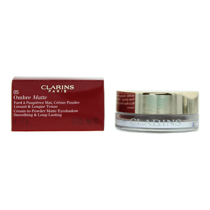 Clarins Ombre Matte Cream To Powder 05 Sparkle Grey Eye Shadow 7g For Women