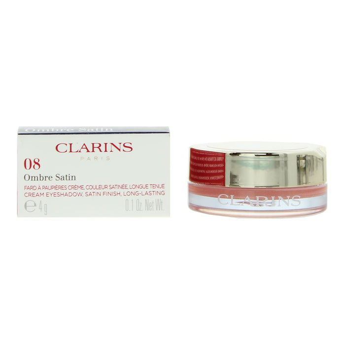 Clarins Ombre Satin 08 Glossy Coral Cream Eye Shadow 4g For Women