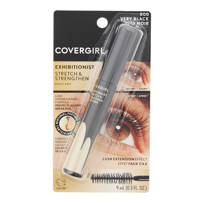 Covergirl Exhibitionist Stretch Strengthen 800-Very Black Mascara 9ml For Women