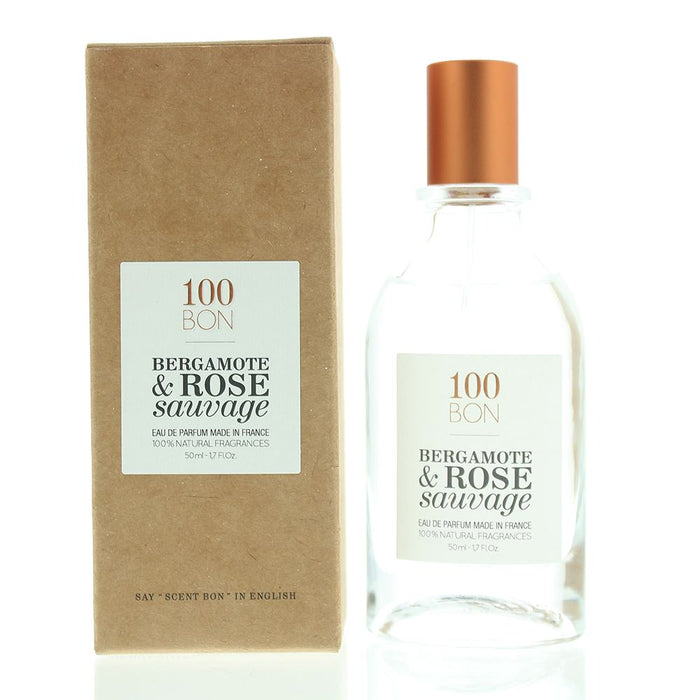 100 Bon Bergamote & Rose Sauvage Natural Ingredients EDP 50ml Unisex Spray