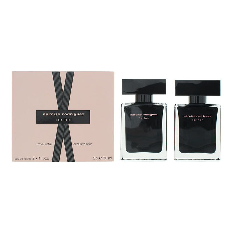 Narciso Rodriguez For Her 2 Piece Gift Set : EDP 30ml x2 Women Spray Perfume