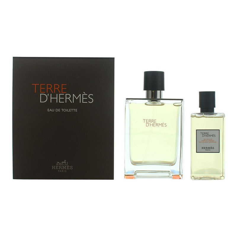 Hermes Terre D'Hermes 2 Piece Gift Set: EDT 100ml - Shower Gel 80ml Men
