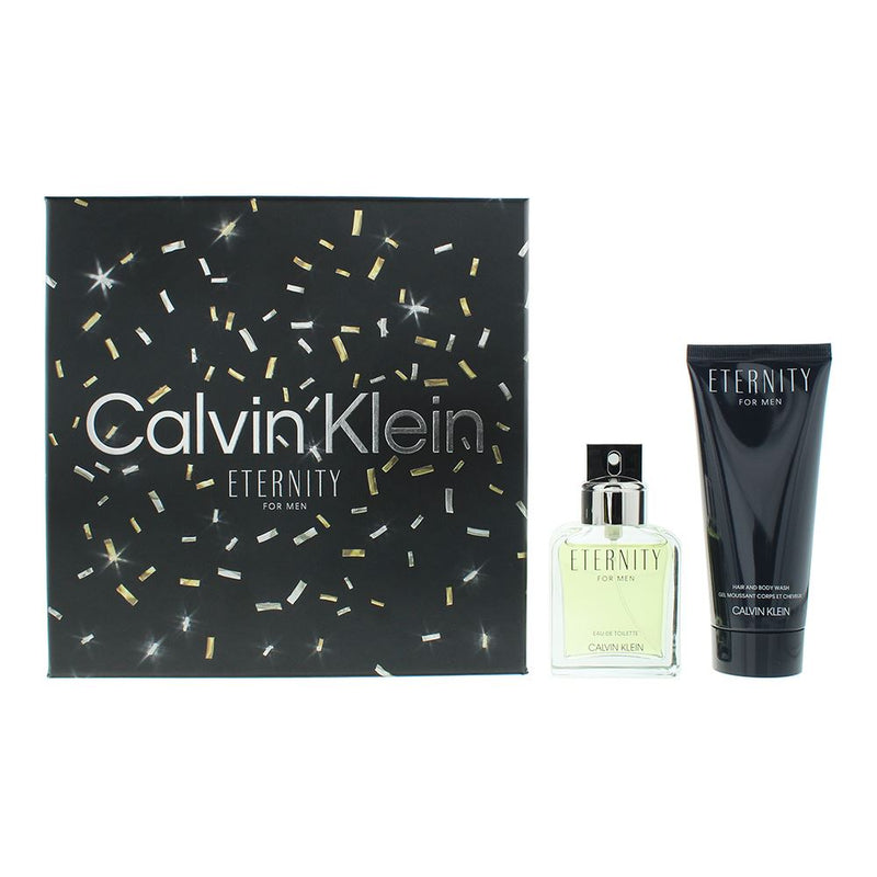 Calvin Klein Eternity 2 Piece Gift Set: EDT 50ml - Shower Gel 100ml For Men