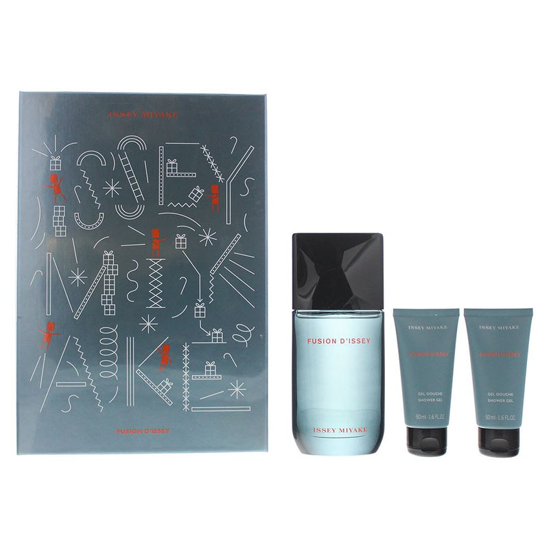 Issey Miyake Fusion D'Issey 3Piece EDT 100ml Shower Gel 50ml Shower Gel 50ml Men