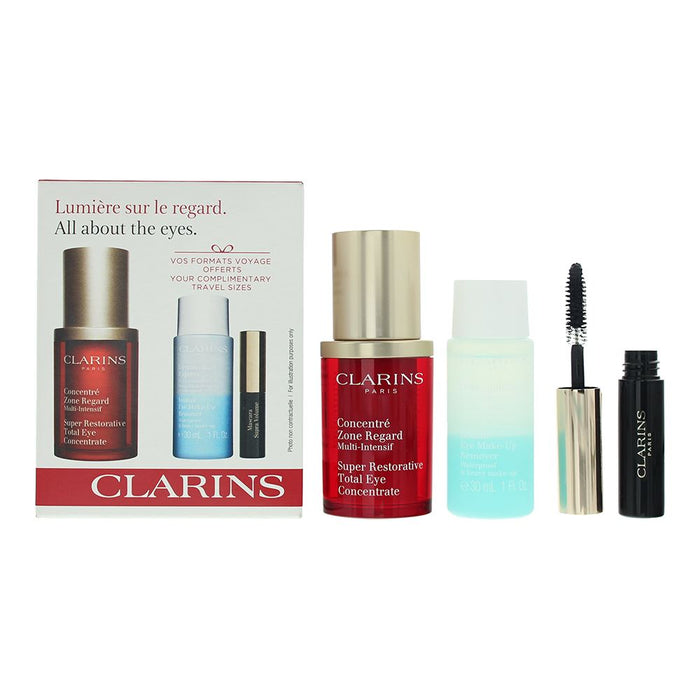 Clarins All About the Eyes 3 Piece Gift Set For Women