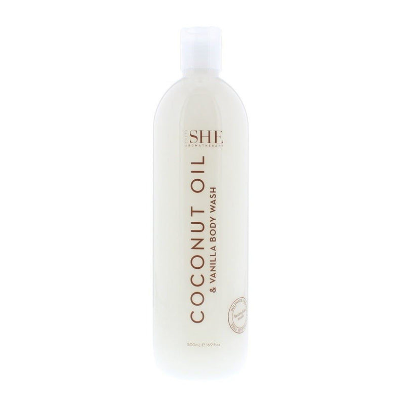 Om She Coconut Oil Body Wash Coconut & Vanilla 500