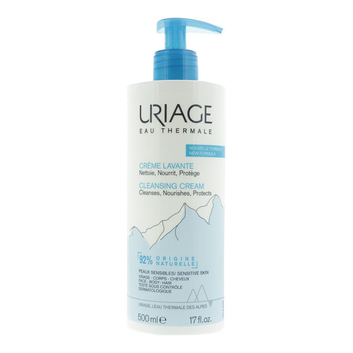 Uriage Eau Thermale Cleansing Cream For Face, Body Hair 500ml Women