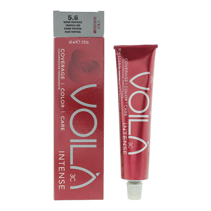 Intercosmo Voila 3C Intense 5.6 Tropical Red Hair Colour 60ml For Women Her