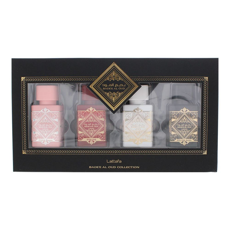 Lattafa Bade'e Al Oud Collection 4pc EDP Gift Set 4 x 25ml For Men