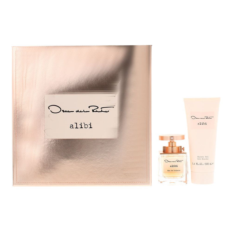 Oscar De La Renta Alibi 2pc Gift Set - EDT 50ml - Shower Gel 100ml For Women