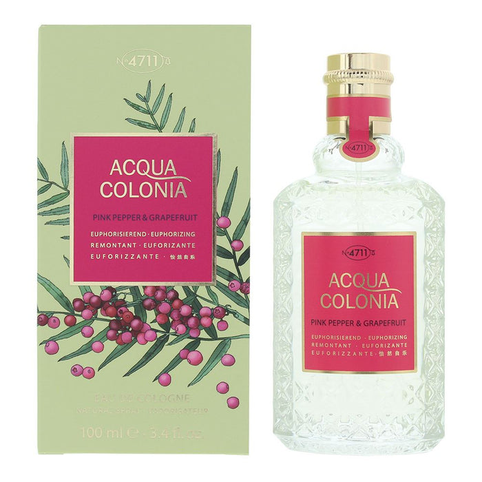 4711 Acqua Colonia Pink Pepper  Grapefruit Eau de Cologne 100ml For Unisex