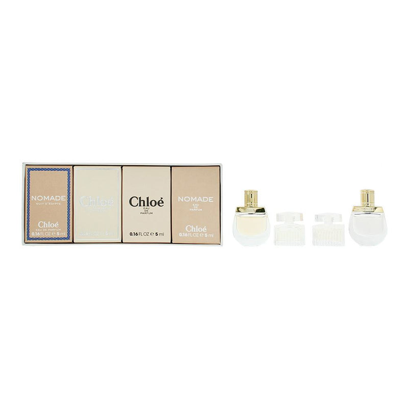 Chloé 4pc Gift Set Nomade & Signature EDT/EDP 5ml Miniatures for Women
