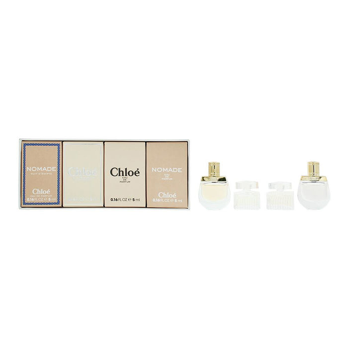 Chloé 4pc Gift Set Nomade & Signature EDT/EDP 5ml Miniatures for Women