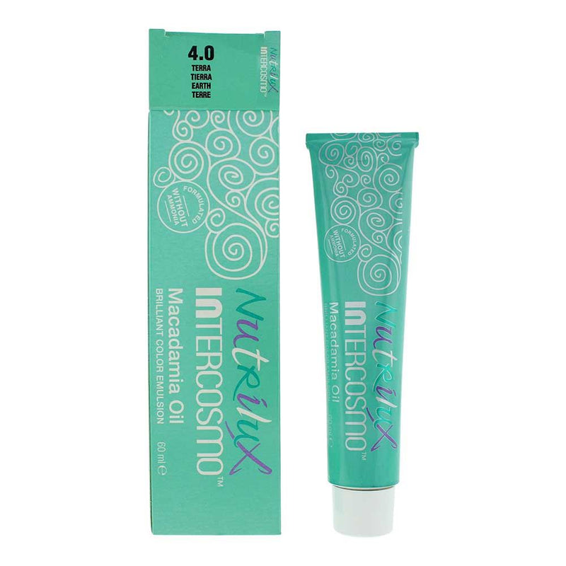 Intercosmo Nutrilux Macadamia Oil 4.0 EARTH Hair Colour 60ml For Women