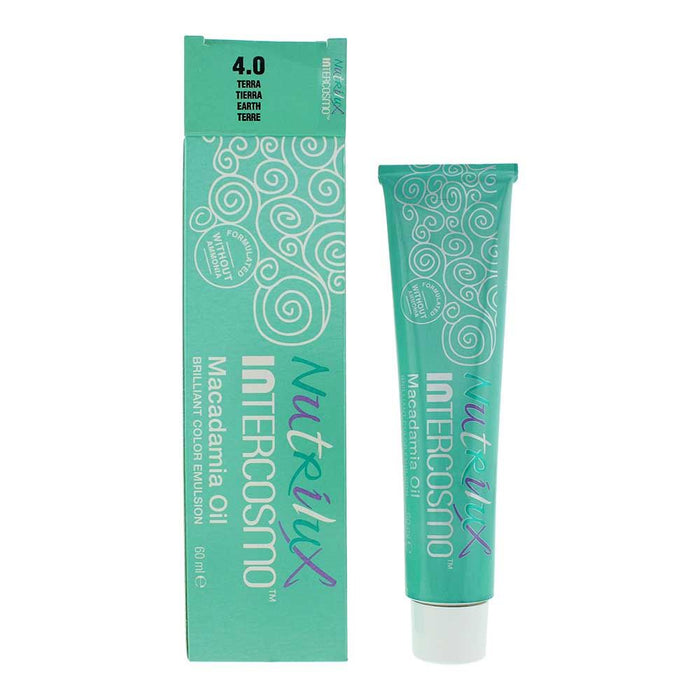 Intercosmo Nutrilux Macadamia Oil 4.0 EARTH Hair Colour 60ml For Women