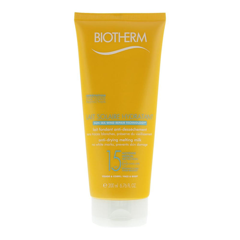 Biotherm Spf 15 For Face And Body Anti-Drying Melting Milk 200ml Women