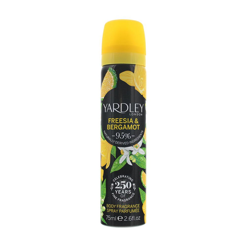 Yardley Freesia and Bergamot Body Spray 75ml Women