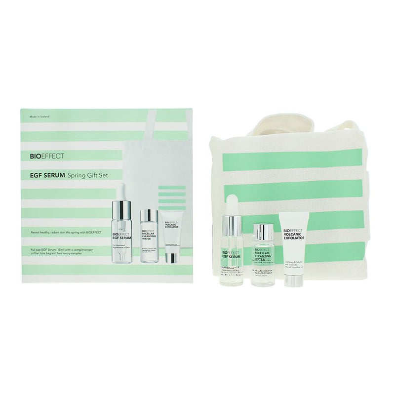 Bioeffect EGF Serum Spring 3Piece Giftset:Cleansing Water Exfoliator Serum Women