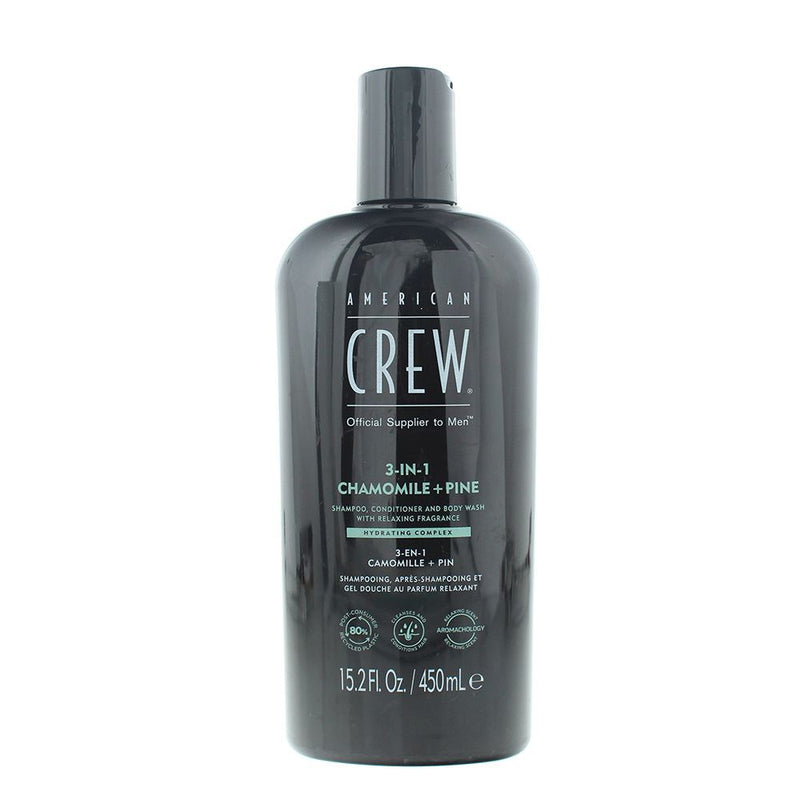 American Crew 3-In-1 Chamomile & Pine Shampoo 450ml For Men