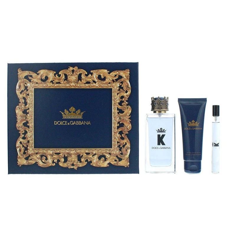 Dolce & Gabbana K Eau de Toilette 3 Piece Gift Set Men