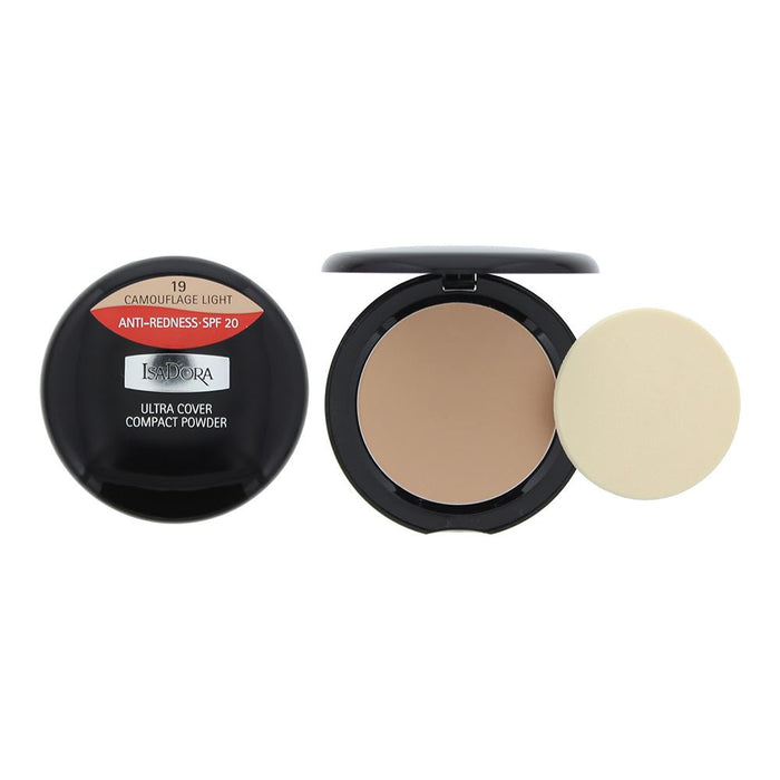 Isadora Ultra Cover SPF 20 19 Camouflage Light Compact Powder 10g For Women