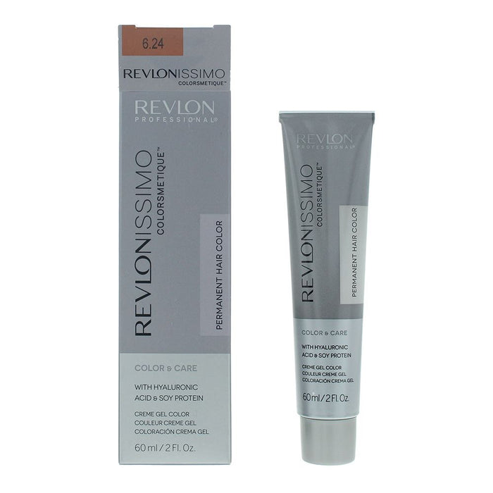 Revlon Revlonissimo Colorsmetique 6.24 Dark Coppery Pearl Blonde Hair Dye 60ml