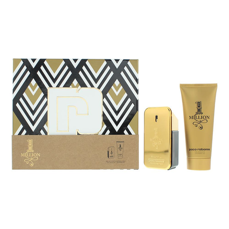 Paco Rabanne 1 Million 2 Piece Gift Set: EDT 50ml - Shower Gel 100ml For Men