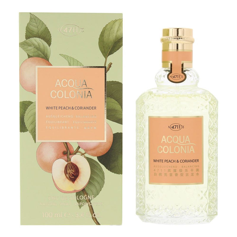 4711 Acqua Colonia White Peach & Coriander Eau de Cologne 100ml For Unisex