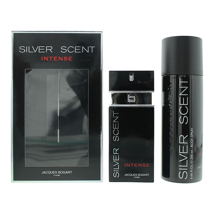 Jacques Bogart Silver Scent 2 Piece Gift Set: EDT 100ml Body Spray 200ml For Men