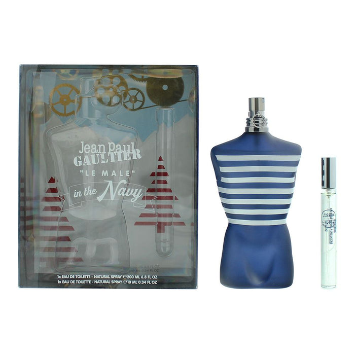 Jean Paul Gaultier Le Male 2 Piece Eau de Toilette 200ml - Eau de Toilette 10ml