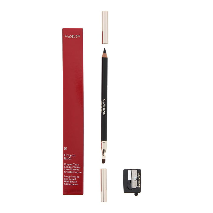 Clarins Crayon Khol No.01 Carbon Black Eye Pencil 1.05g For Women