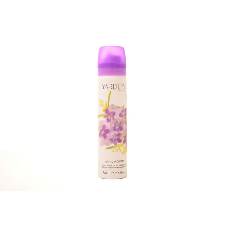 Yardley April Violets Body Spray Eau de Toilette 75ml Women Spray