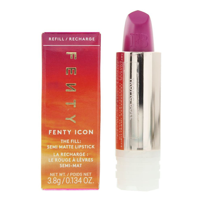 Fenty Beauty Icon The Fill Semi-Matte Refillable Tropic Doll Lipstick 3.8g For Women