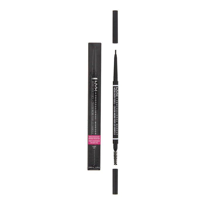 NYX Micro Brow Black Pencil 0.09g For Women