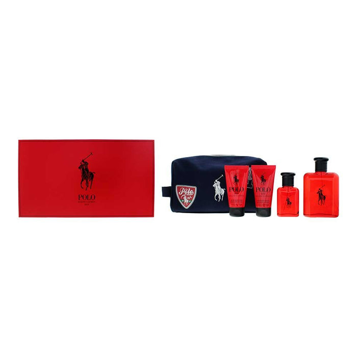 Ralph Lauren Polo Red 4 Piece Gift Set For Men