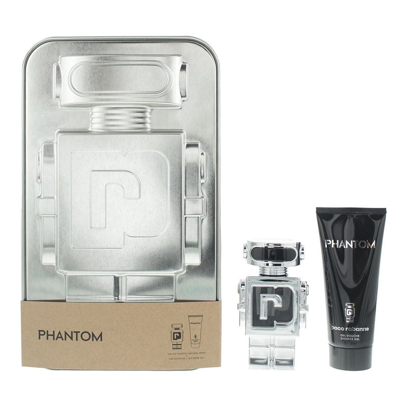 Paco Rabanne Phantom 2 Pieces Gift Set: Eau de Toilette 50ml - Shower Gel 100ml