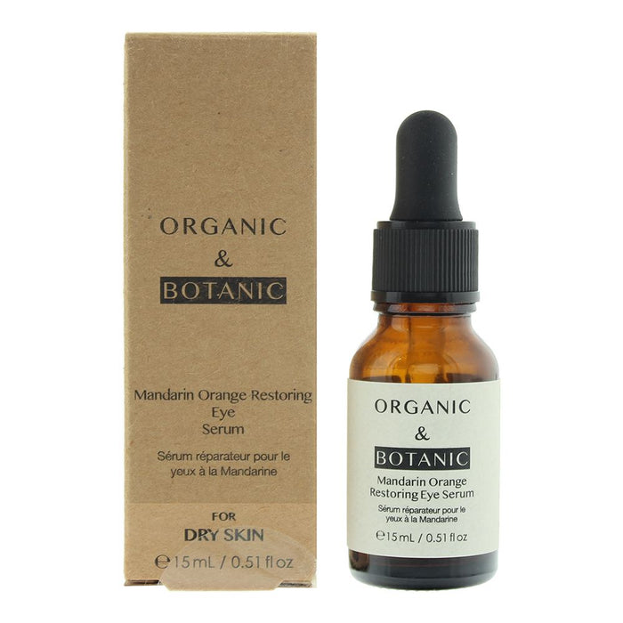 Organic Botanic Mandarin Orange Restoring Eye Serum 15ml For Women