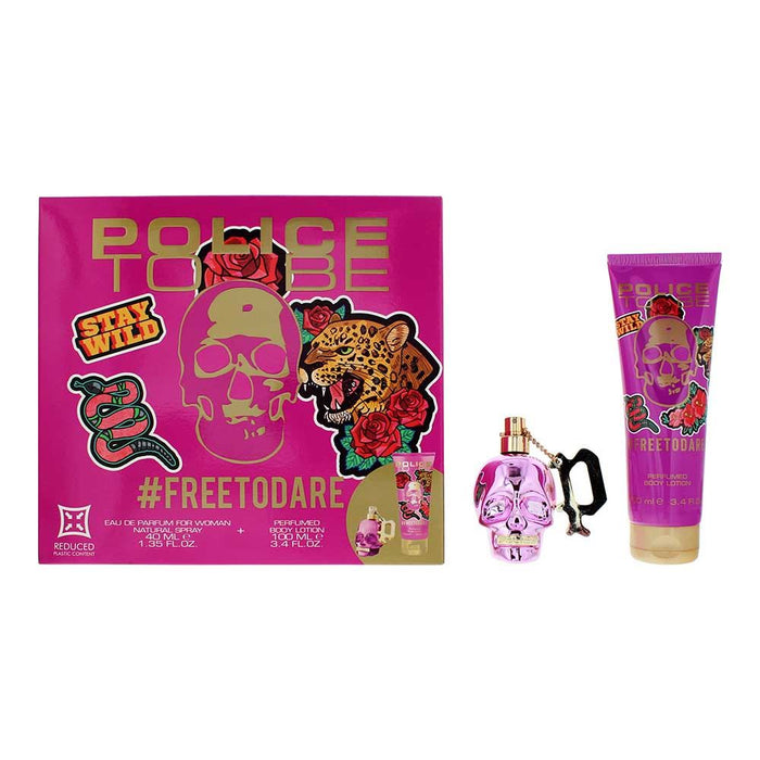 Police To Be Freetodare 2 Piece Gift Set: EDP 40ml - Body Lotion 100ml For Women