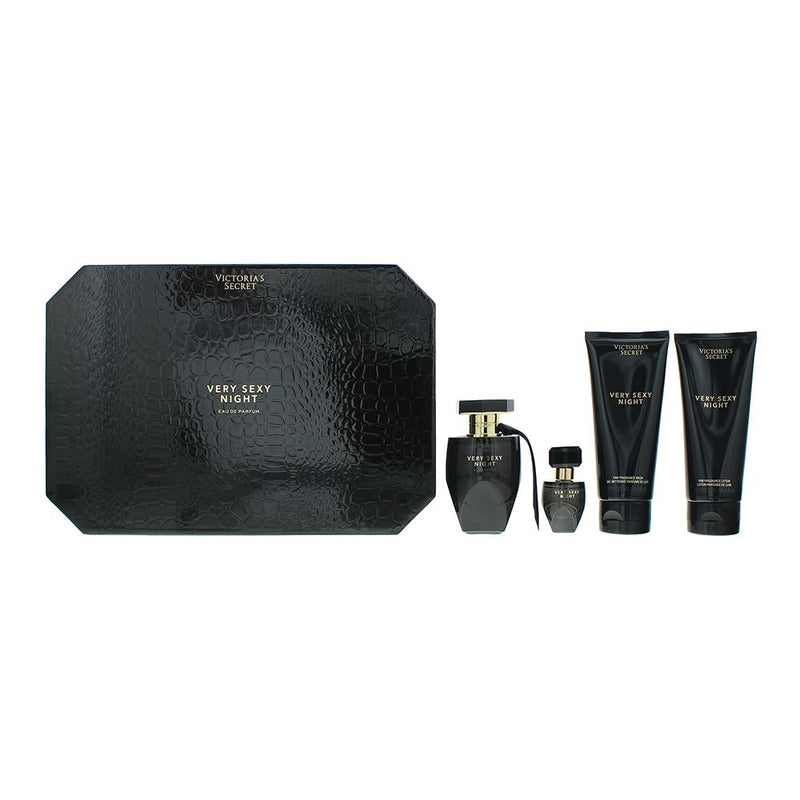 Victoria's Secret Very Sexy Night 4 Piece Gift Set Womens Spray