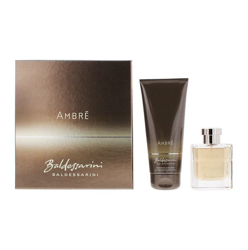 Baldessarini Ambré 2 Pcs Gift Set:Eau de Toilette 50ml -Shower Gel 200ml For Men