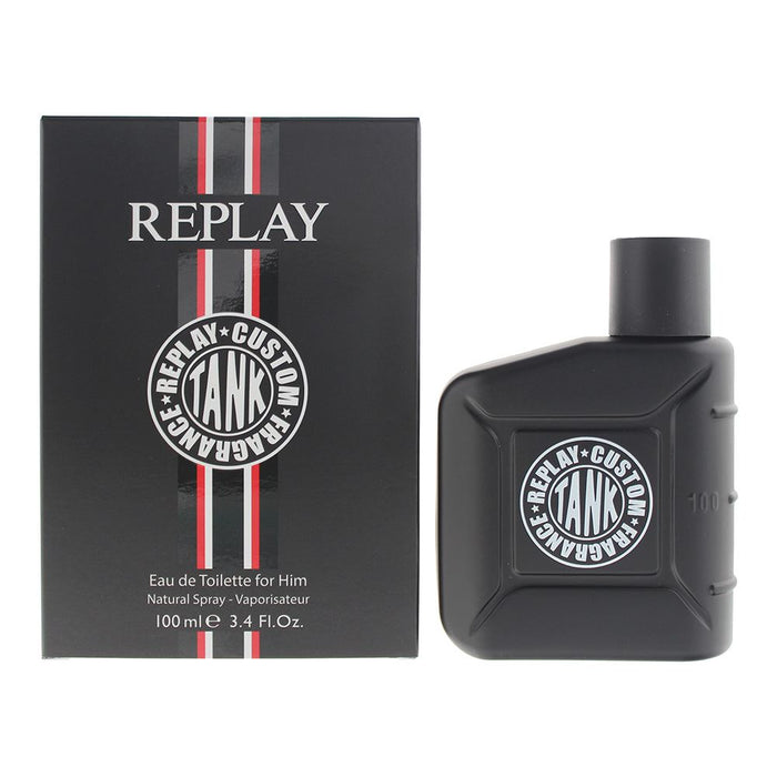 Replay Tank Custom For Him Eau de Toilette 100ml Mens Spray