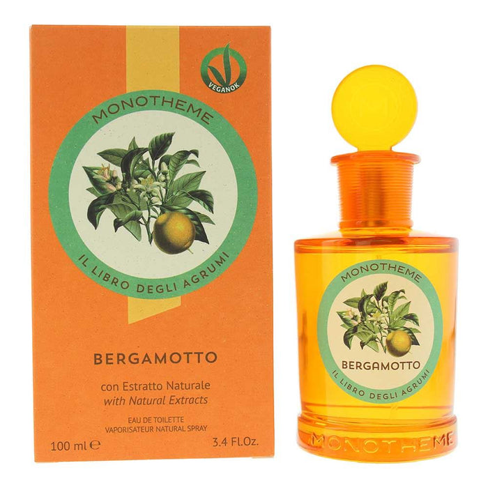 Monotheme Bergamotto Eau de Toilette 100ml Spray For Her Him Brand NEW