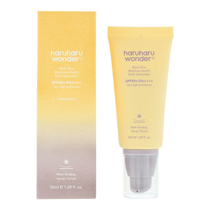 Haruharu Wonder Black Rice Moisture Airyfit Daily Spf 50 SunCream 50ml For Women