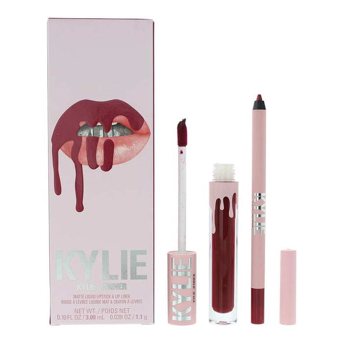 Kylie By Kylie Jenner Matte Lip Kit 403 Bite Me 2 Piece Gift Set For Women