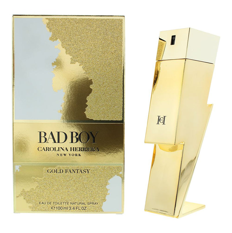 Carolina Herrera Bad Boy Gold Fantasy Eau De Toilette 100ml Men Spray