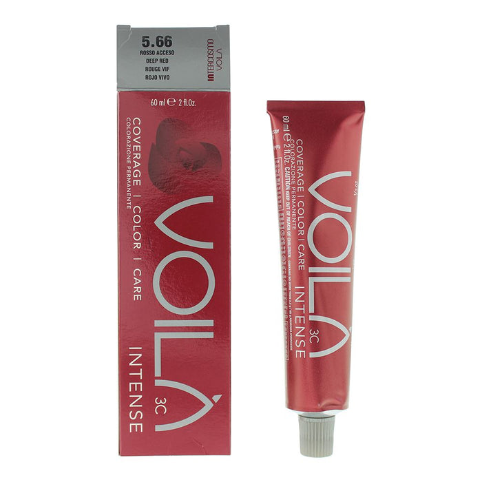 Intercosmo Voila 3C Intense 5.66 Deep Red Hair Colour 60ml For Women